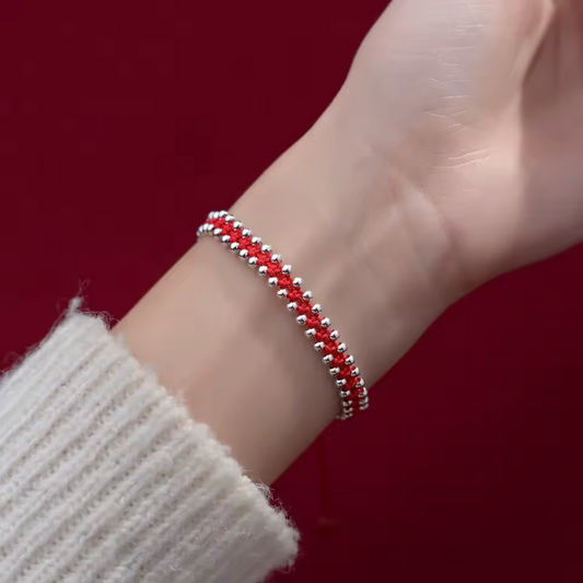 Pulsera Tenzado de Balines en Plata de Ley