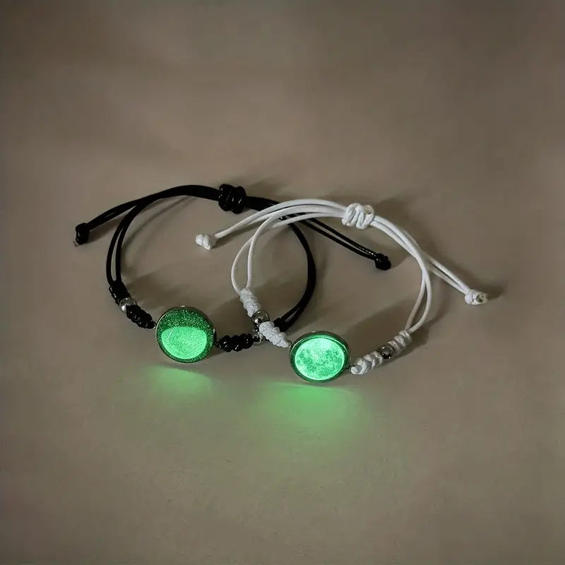 Pulseras de cielo estrellado para parejas