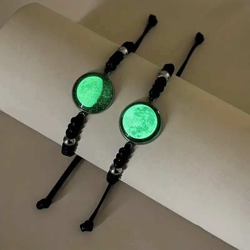Pulseras de cielo estrellado para parejas
