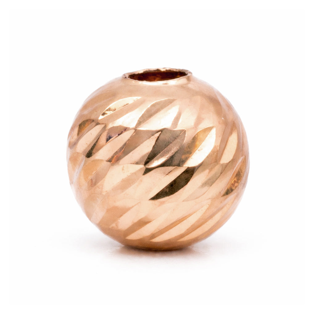 Balín Diamantado Oro Rosa 18k (3–6 mm)