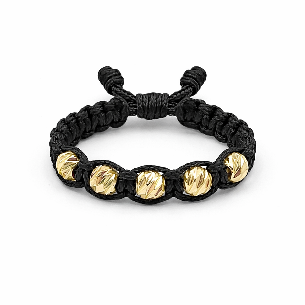 Anillo Tejido Trenzado Diamantado en Oro 18K