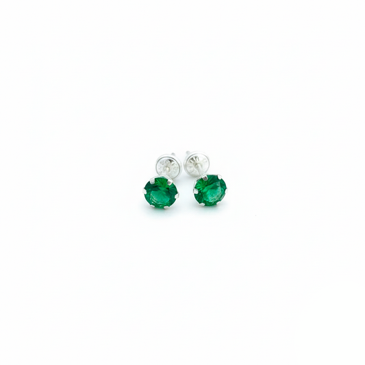 Aretes de Circones en Plata Italiana