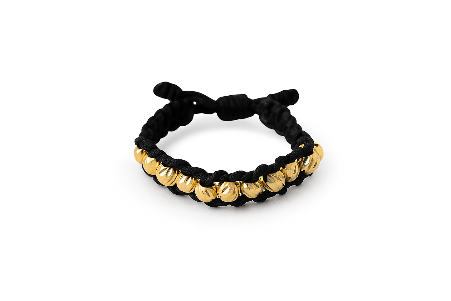 Anillo Tejido Linea Balines Diamantados