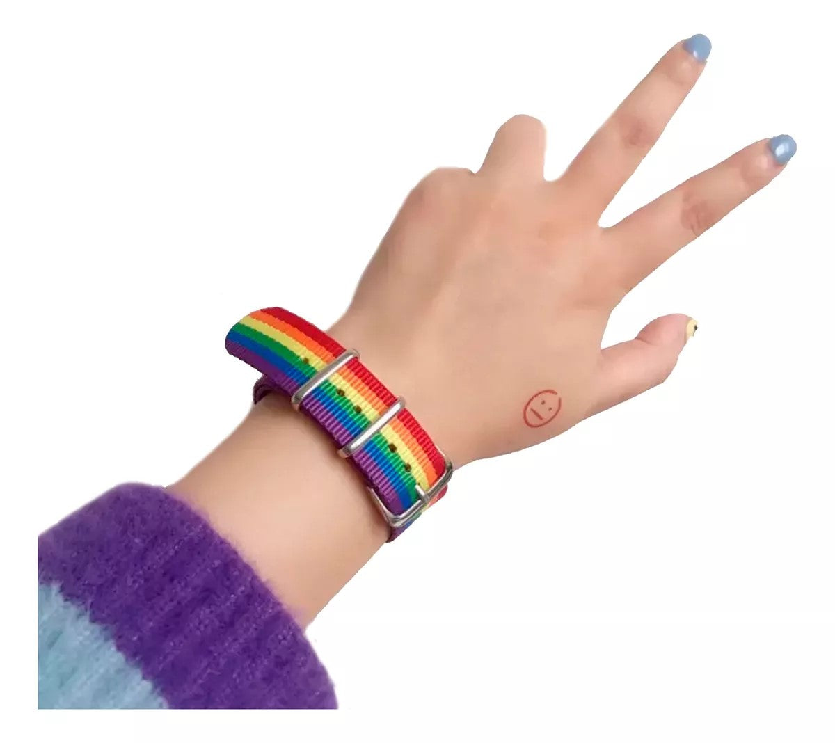 Pulsera Manilla Arcoiris Orgullo Lgbt Pride Inoxidable