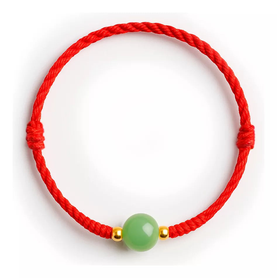 Pulsera Cuarzo Natural + Oro 18k