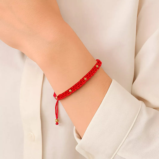 Pulsera Leyenda 7 Balines De Oro 18k