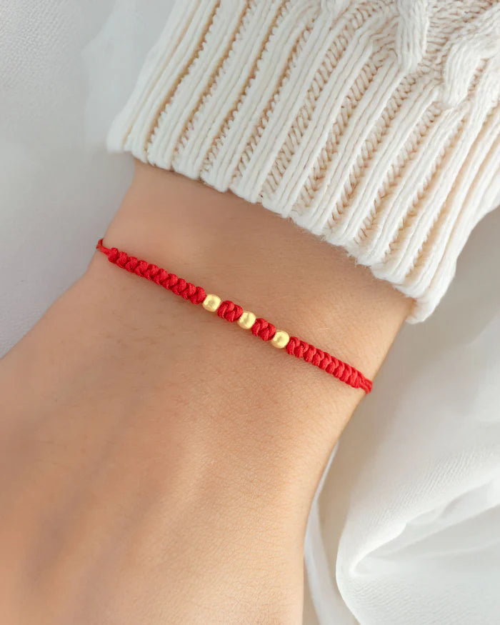 Pulsera Tres Balines 18k