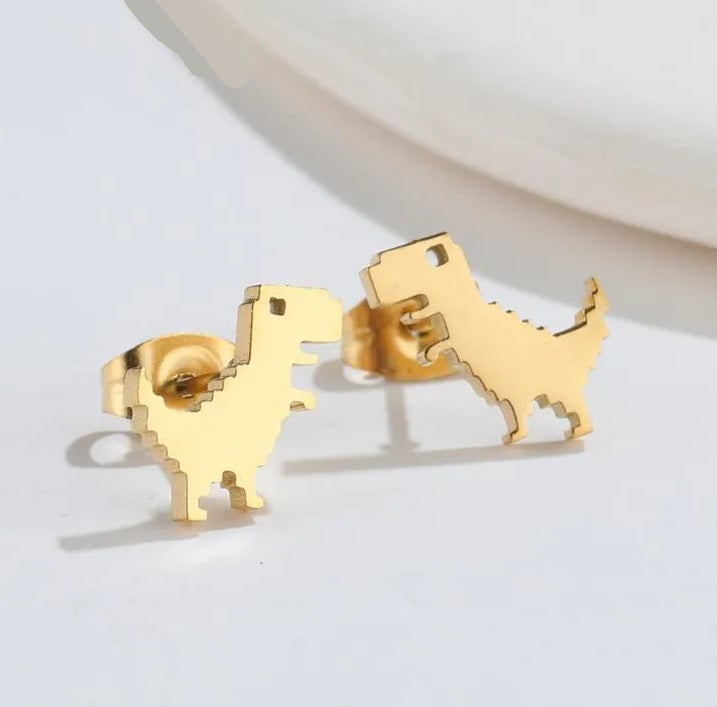 Pendientes de Dinosaurio en Topos