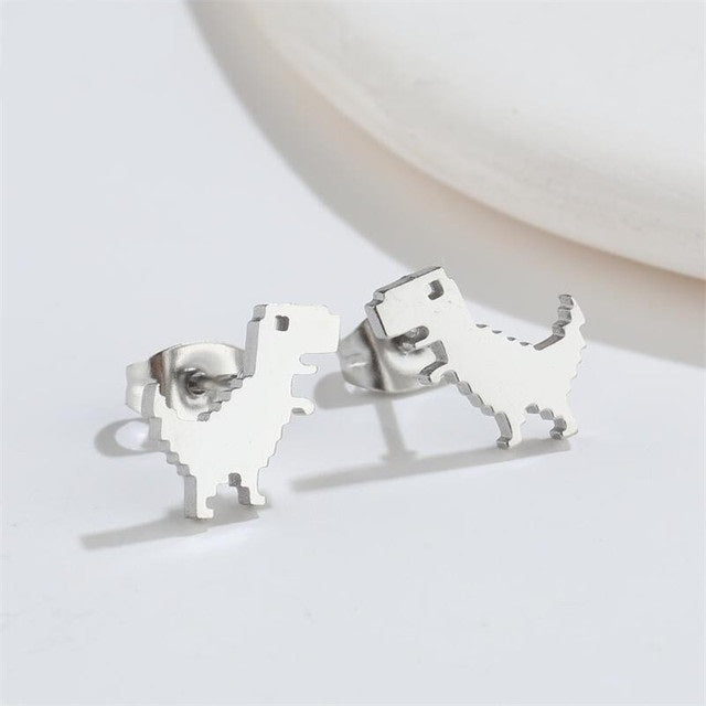 Pendientes de Dinosaurio en Topos