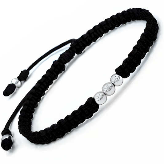 Pulsera Hilo Rojo Plata Real