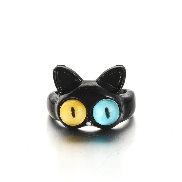 Anillo Gato Dulce Ojos Grandes