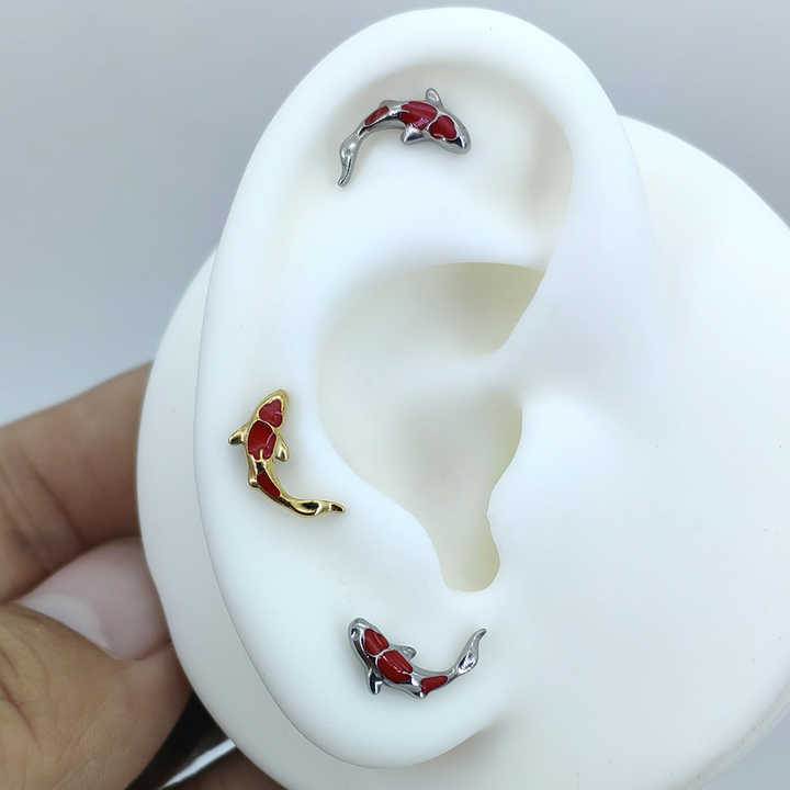 Aretes en Plata Pez Koi– Amor que Nada Contra la Corriente