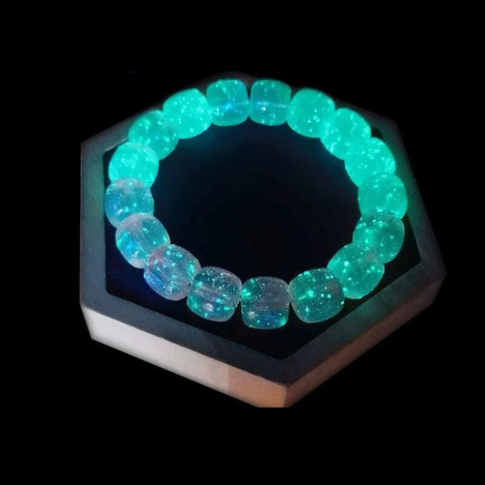 Pulsera De Resina Fluorescente Con Brillo Nocturno Starlight