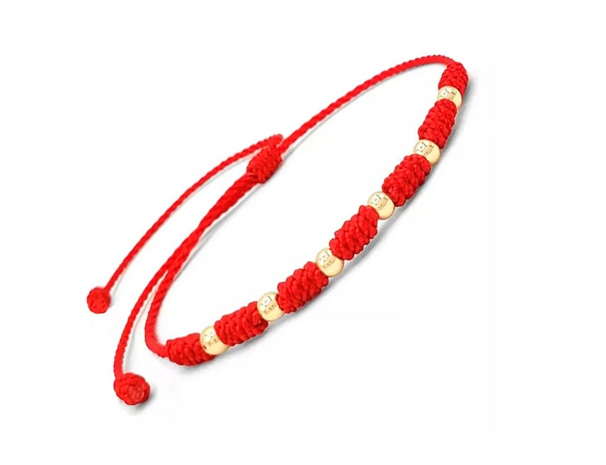 Pulsera De 7 Nudos De Oro 18 Kilates Garantizado 0,4 Gramos