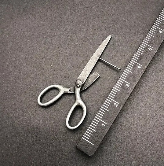 Aretes Hermosos De Tijeras Vintage Góticas Oscuras