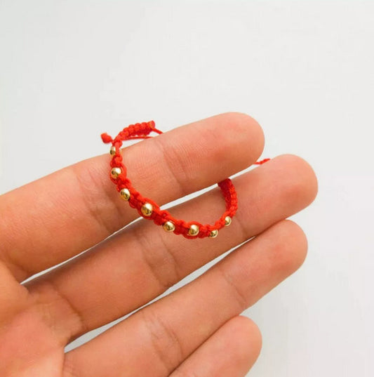 Pulsera Tejida De Oro 18k Garantizado Bebes Niños Babyshower