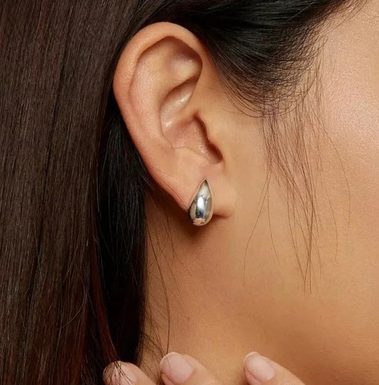 Pendientes De Gota De Agua En Plata De Ley 925 + Certificado