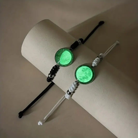 Pulseras de cielo estrellado para parejas