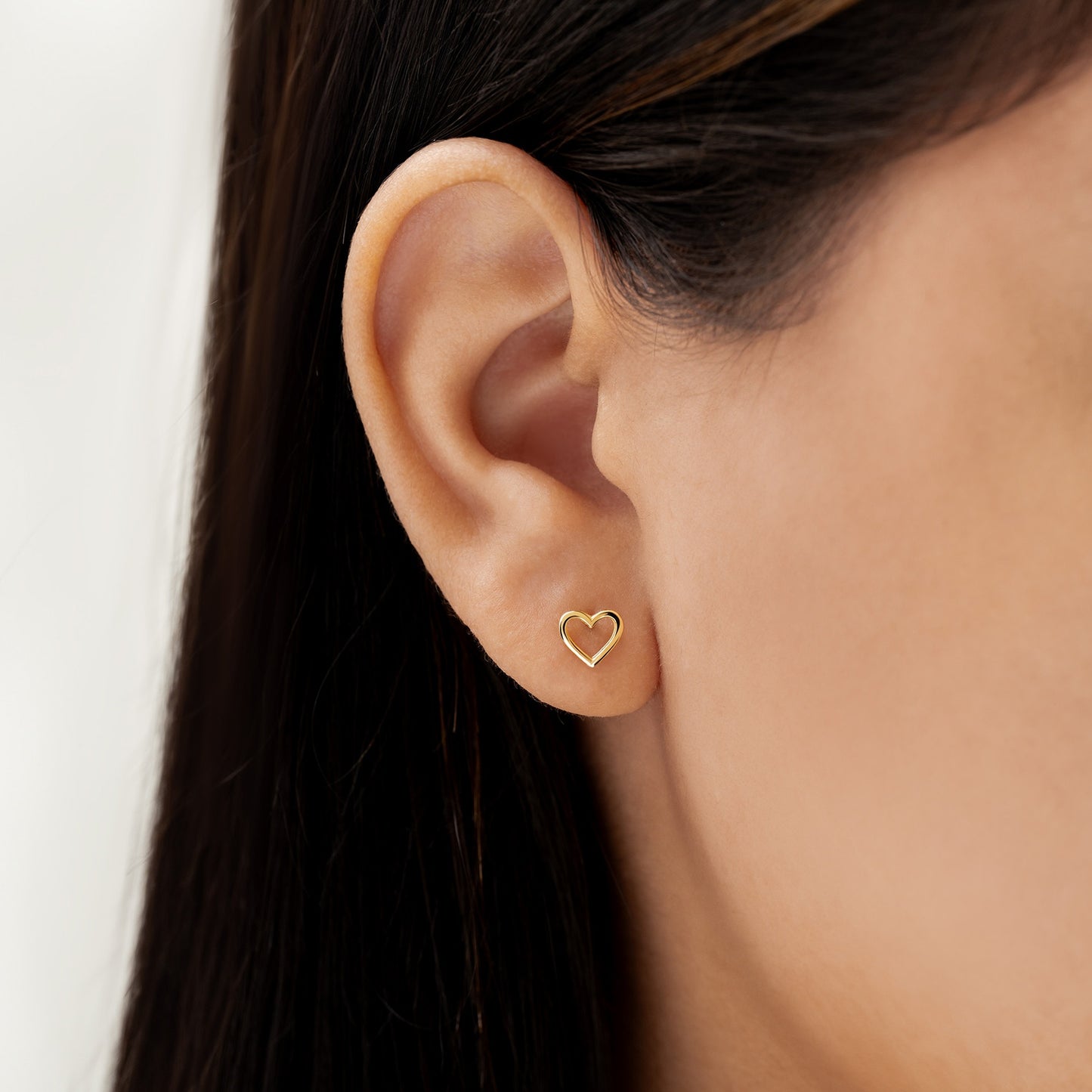 Topo Silueta Corazón 18k