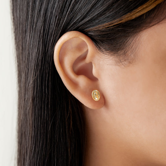 Topos Aretes Guadalupe 18k