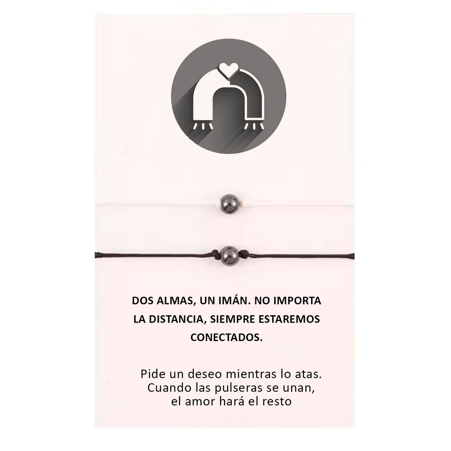 Pulsera x2 Bolita Imantada de Atracción