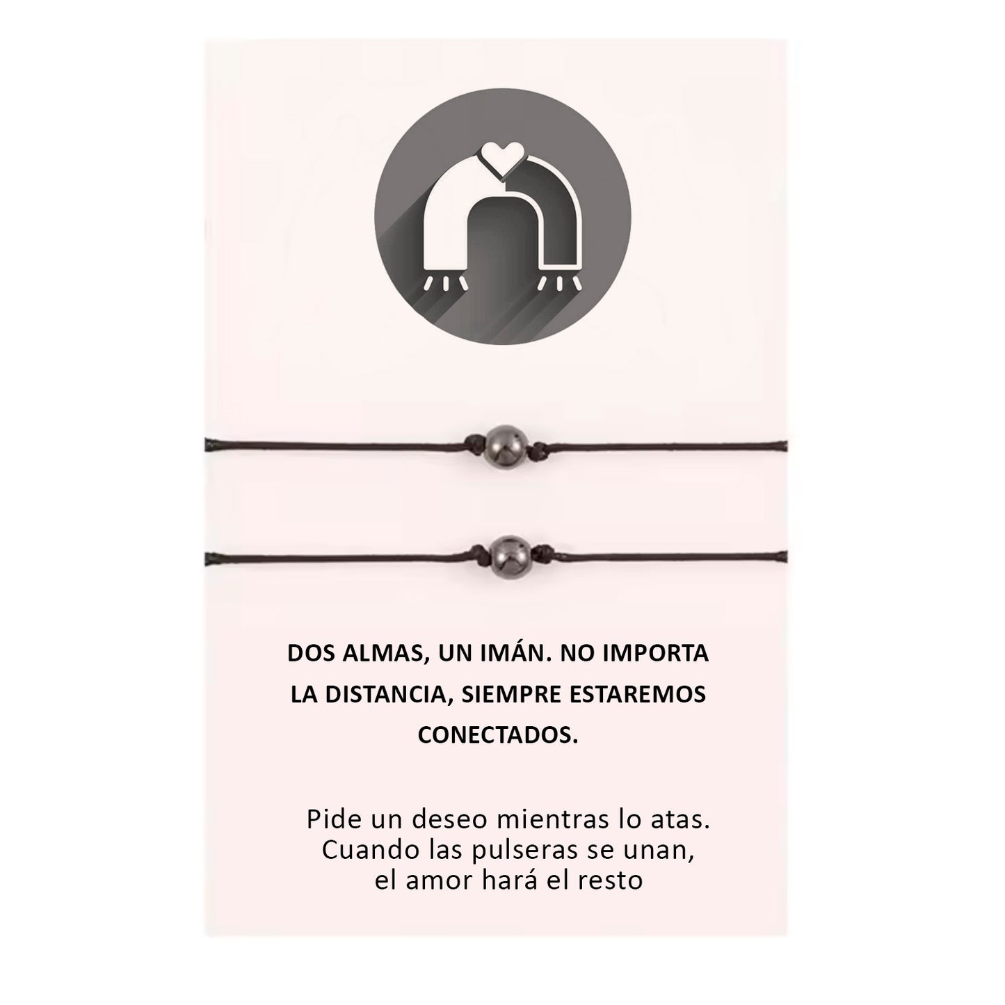 Pulsera x2 Bolita Imantada de Atracción