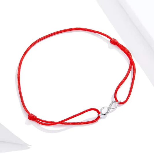 Pulsera infinito Plata Esterlina + Micro incrustaciones Circones