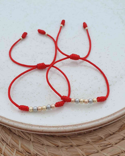 Pulsera Tres Oros 4mm