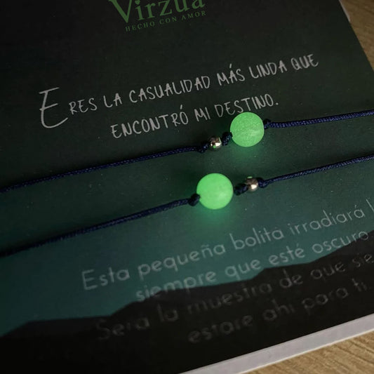 Pulsera Pepitas Que Brillan - Manilla Luminosa Nocturna X2
