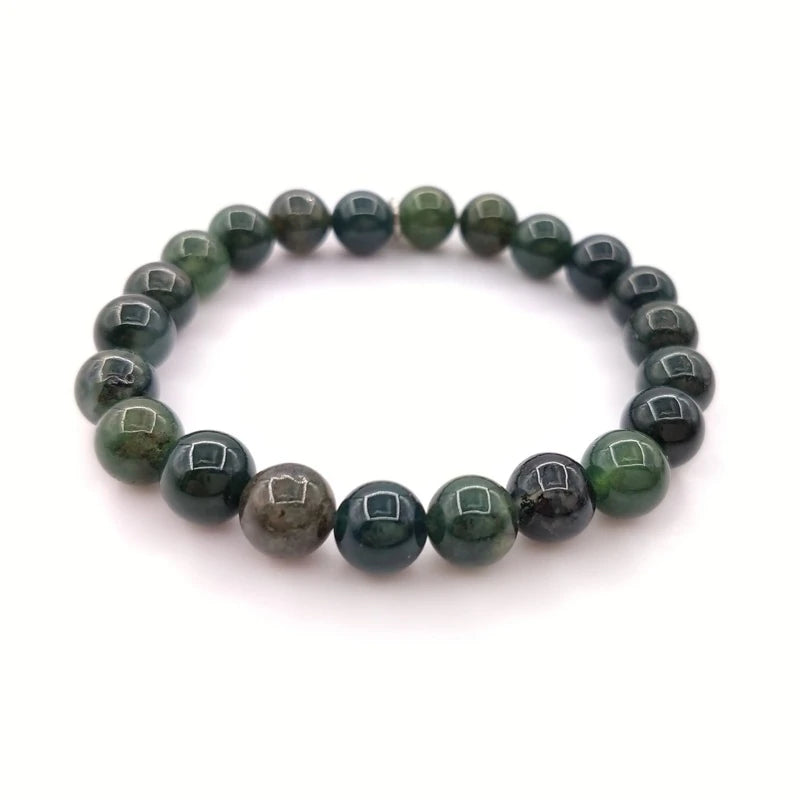 Pulsera Ágata Musgo Aporta Alegría Y Paz