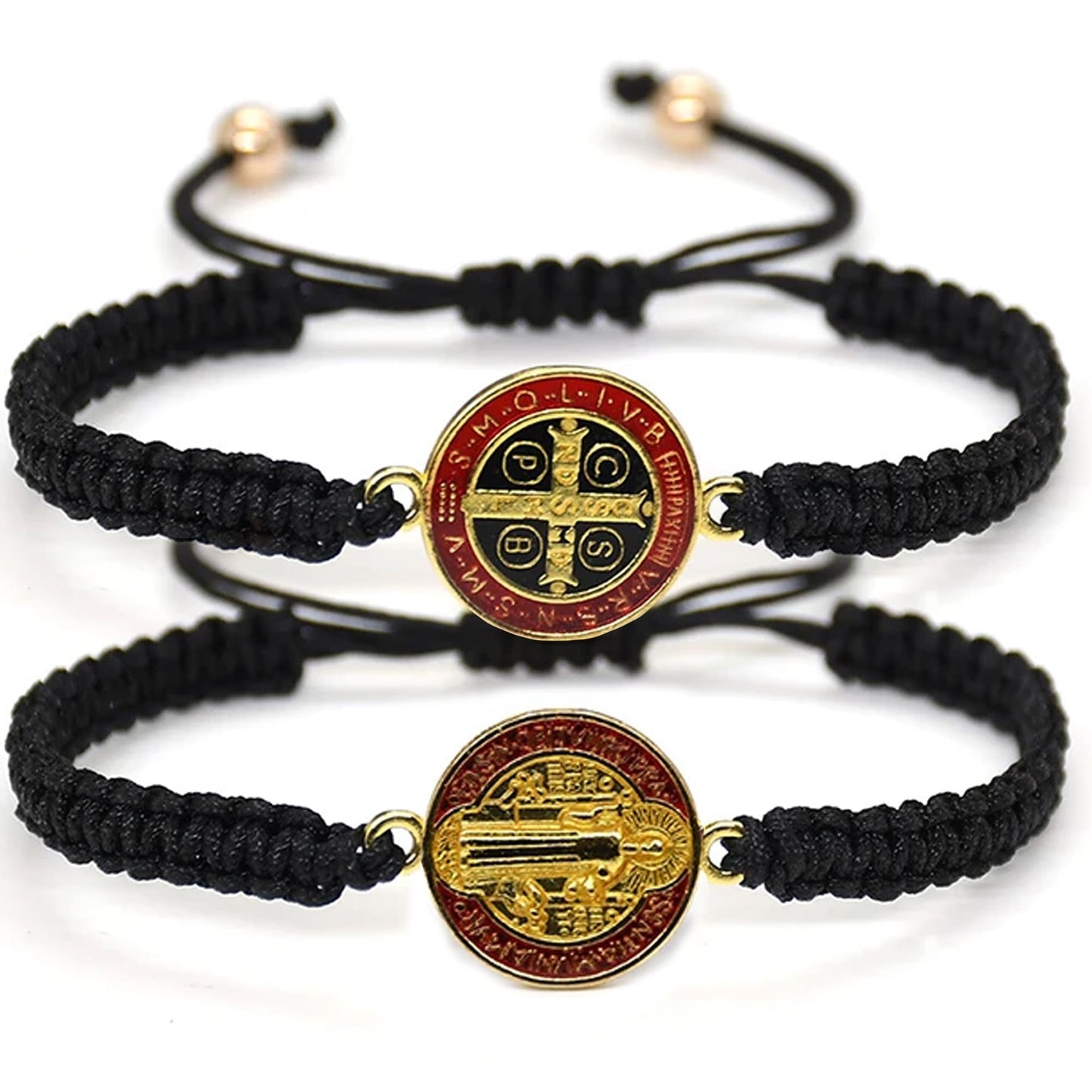 Pulsera De San Benito En Relieve Bañado En Resina