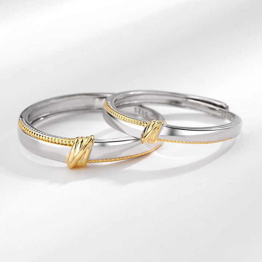 El Nudo Que Nos Une – Anillos Para Parejas en Plata Certificada