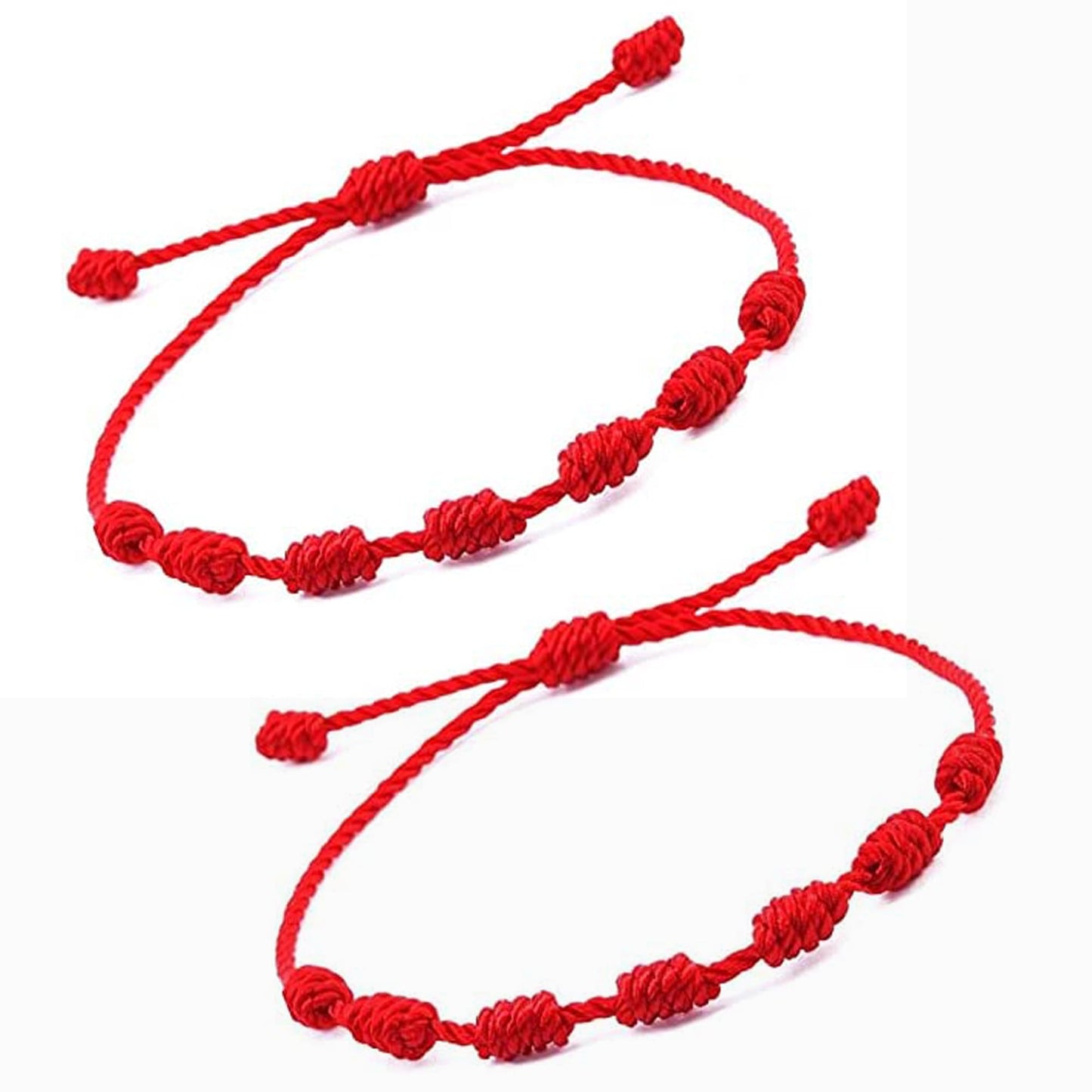 Pulsera Ying Yang x2 + Pulsera 7 Nudos x2 (4 Pulseras)