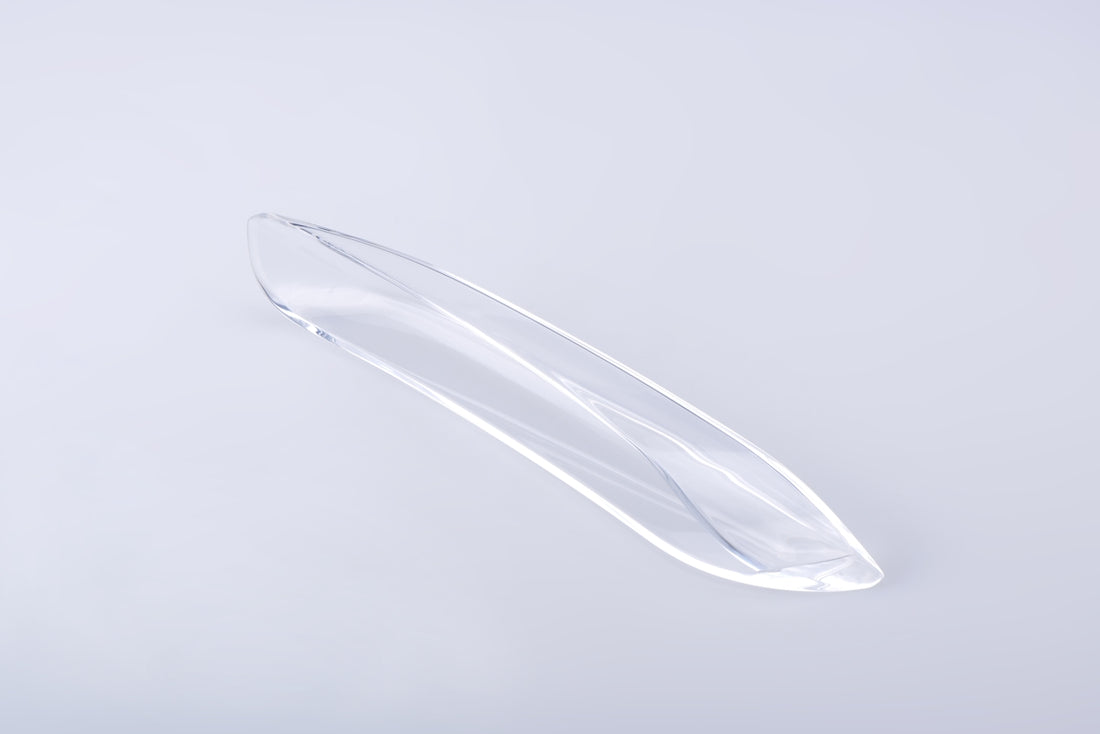 clear glass heart shaped ornament