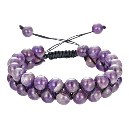 Pulsera Doble Fila Ojo de Tigre