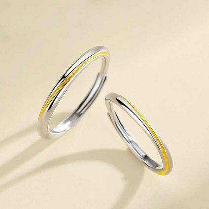 Argollas Parejas Hilo Dorado