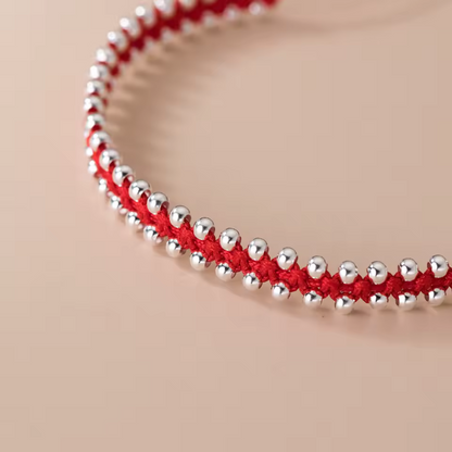 Pulsera Tenzado de Balines en Plata de Ley