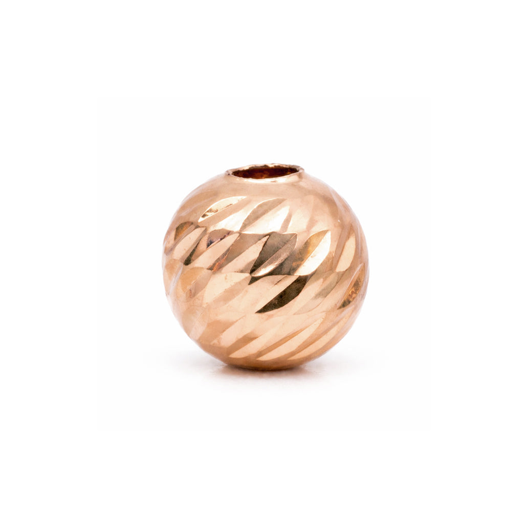 Balín Diamantado Oro Rosa 18k (3–6 mm)