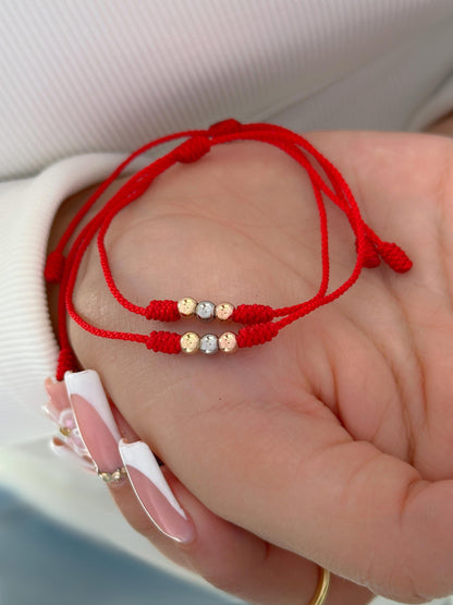Pulsera Tres Oros Balín de 4mm