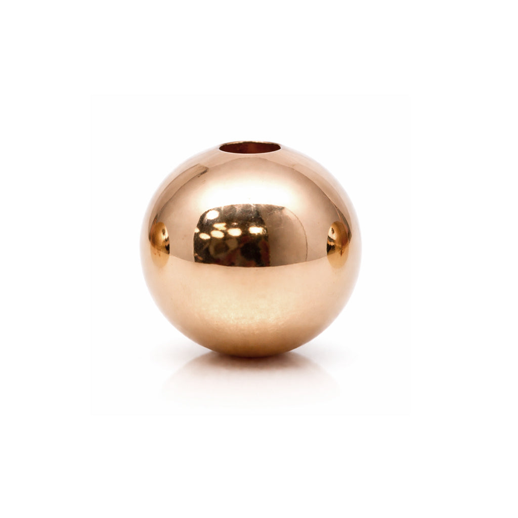 Balín Oro Rosa 18k Liso (3–6 mm)