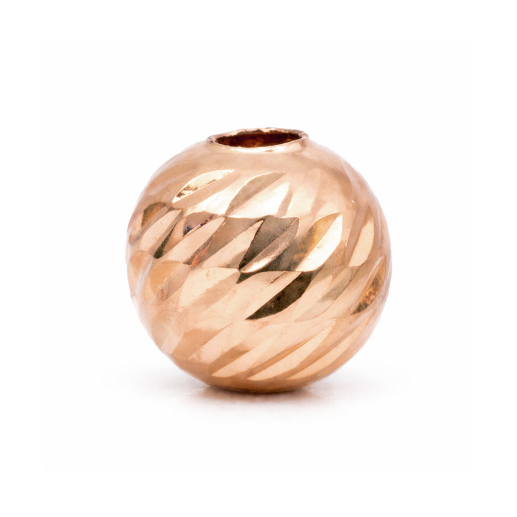 Balín Diamantado Oro Rosa 18k (3–6 mm)