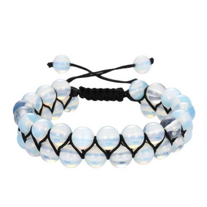 Pulsera Doble Fila Ojo de Tigre
