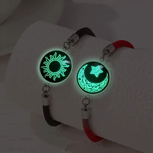 Brazaletes Para Parejas De Sol Y Luna Luminosos
