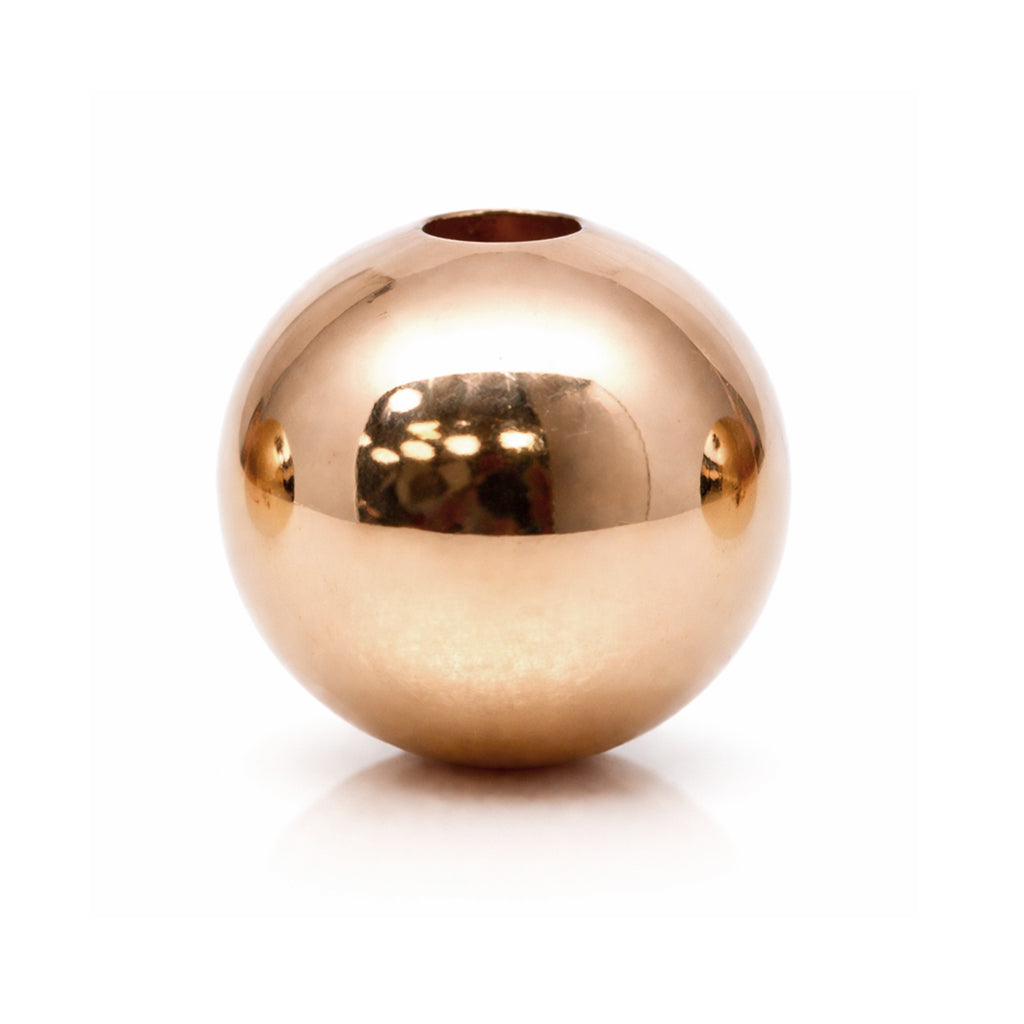 Balín Oro Rosa 18k Liso (3–6 mm)