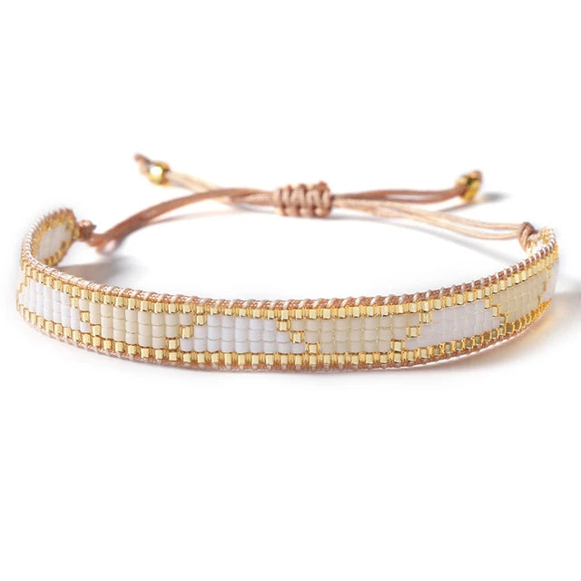 Pulsera Miyuki Dorada Lazo Celestial