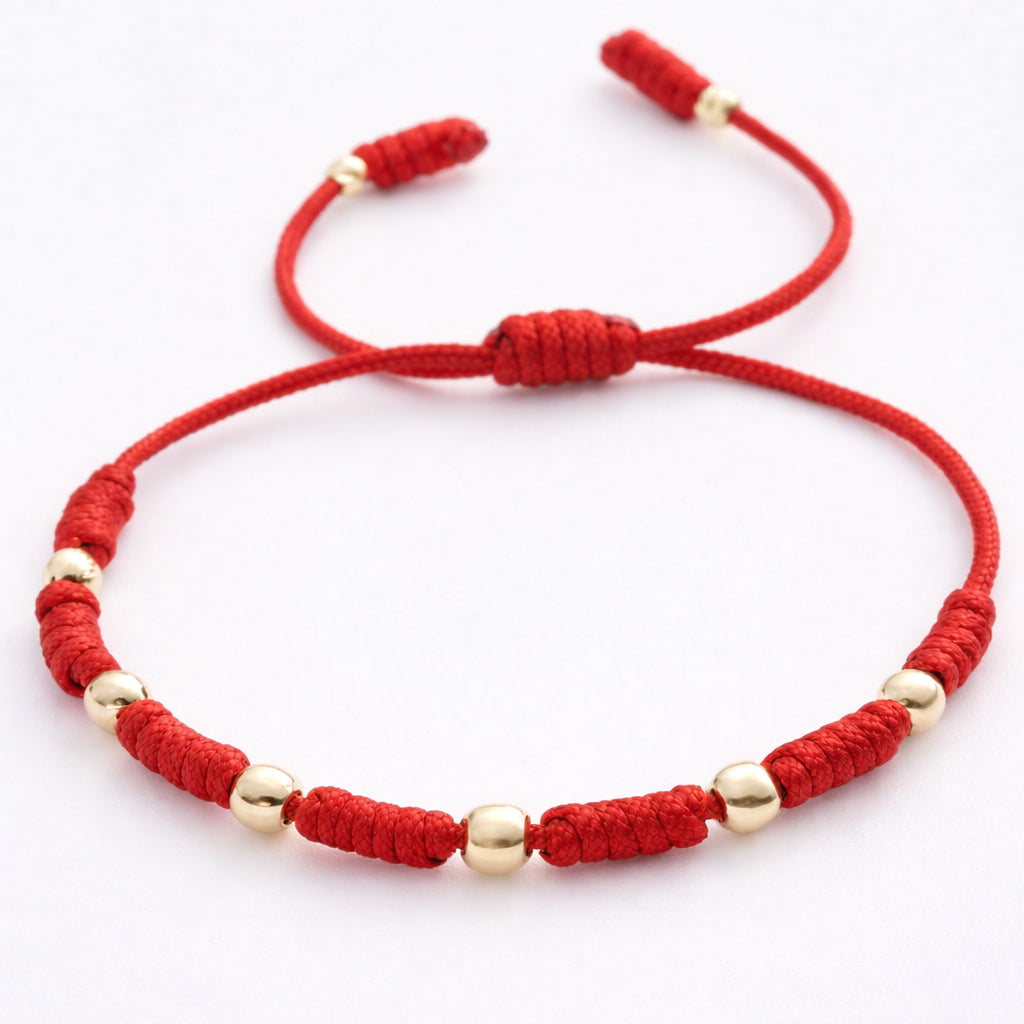 Pulsera 7 Nudos en Oro Real 18K (3mm a 6mm)