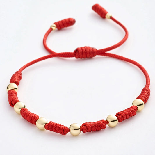 Pulsera 7 Nudos en Oro Real 18K (3mm a 6mm)