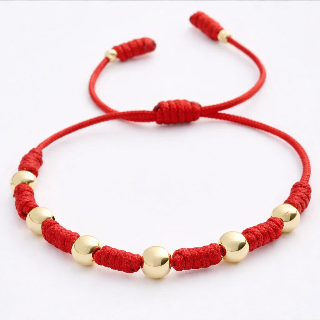 Pulsera 7 Nudos en Oro Real 18K (3mm a 6mm)