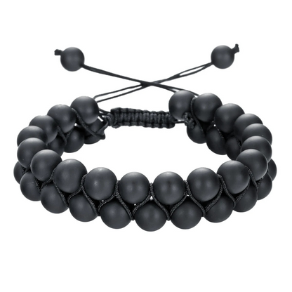Pulsera Doble Fila Ojo de Tigre