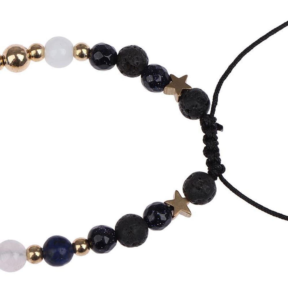 Pulsera Sistema Solar Universo 12 Planetas Cuentas De Piedra